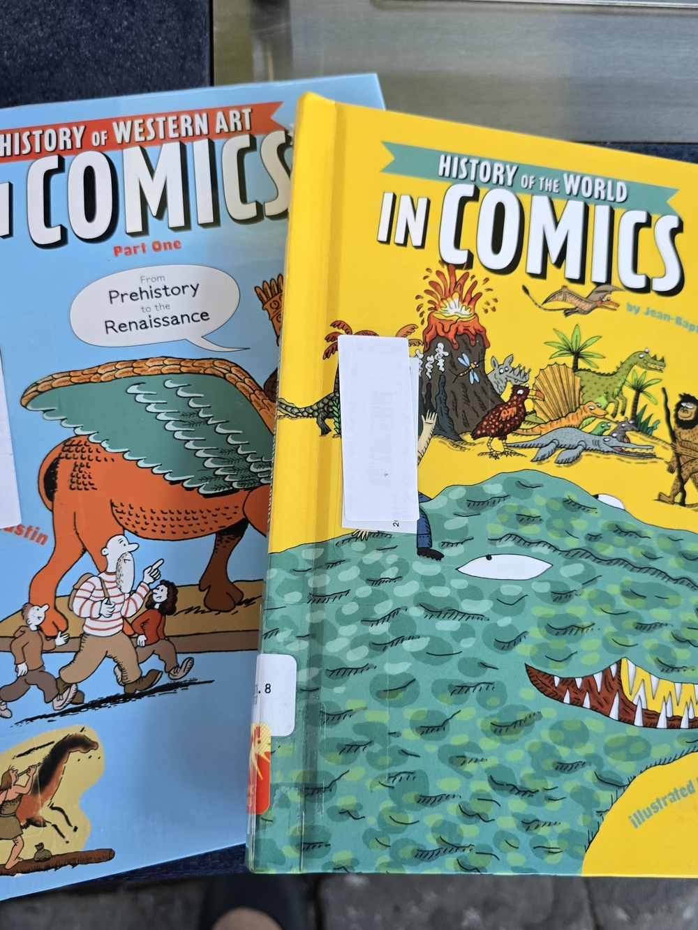 History in Comics Hardcover Lot of 2 Ex-Library Educational Graphic Novels